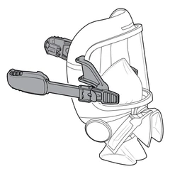 Interspiro hjelm adapter