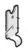 Interspiro spacer m/clips for slange QS Bærestykke QS II