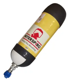 Interspiro flaske kompositt 6.8 L basis Basis versjon 6.8 In-Line fl kran