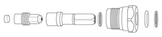 Interspiro service kit kran m/sperre K36 og K632 sealing kit
