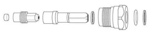 Interspiro service kit kran m/sperre K36 og K632 sealing kit 