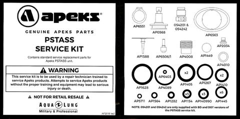 Apeks servicekit PSTASS 1 og 2 trinn
