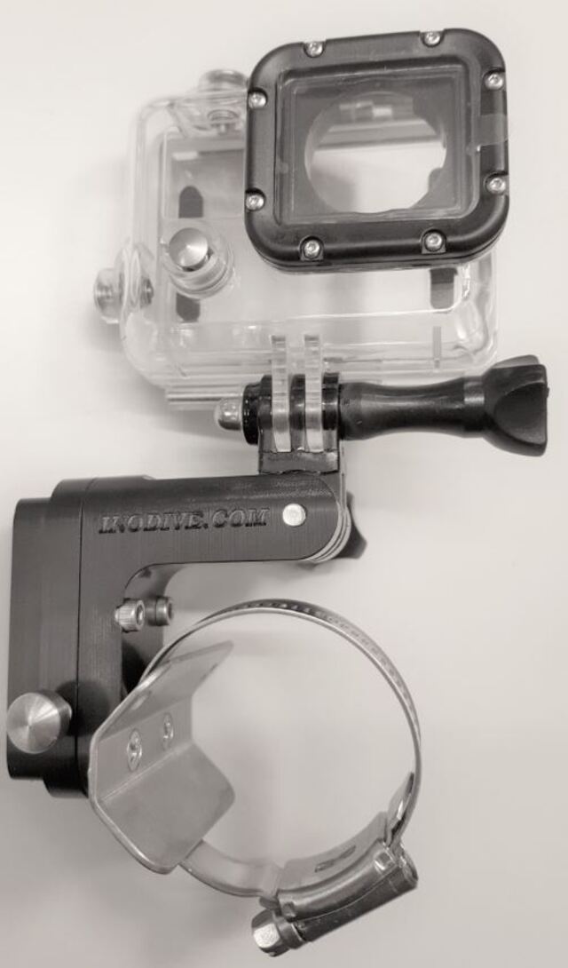 Interspiro GoPro Combo holder for skinne 