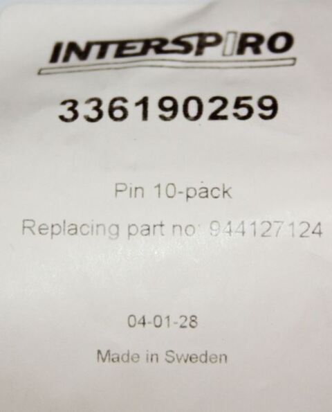 Interspiro stift til ventilinnsats 10 pk