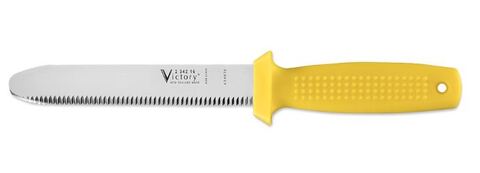 Victory kniv 16 cm blad 116 h&#229;ndtak Gult skaft