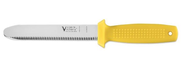 Victory kniv 16 cm blad 116 håndtak Gult skaft 