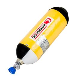 Interspiro full komposit 9,0 L in.line Flaske In.Line ventil EFV + safety ratt