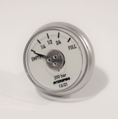Interspiro Pressure gauge, 200 Bar