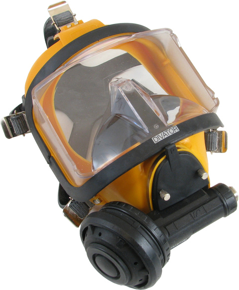Interspiro Divator helmaske overtrykk Ventil gul,silikon ,u/friskluftsluke