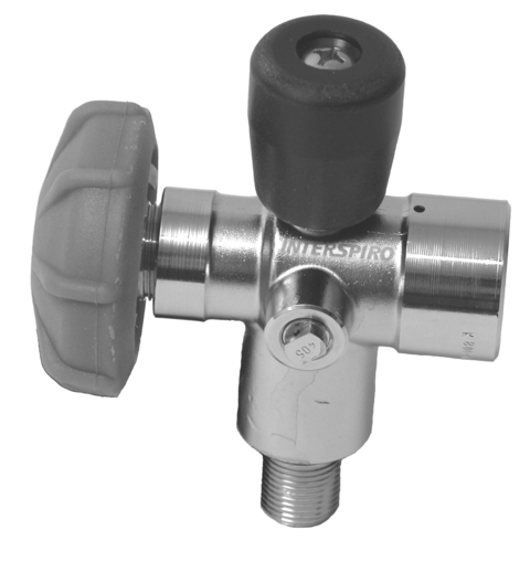 Interspiro flaske ventil  M18 180 sprengblekk,manometer,st&#248;v r&#248;r