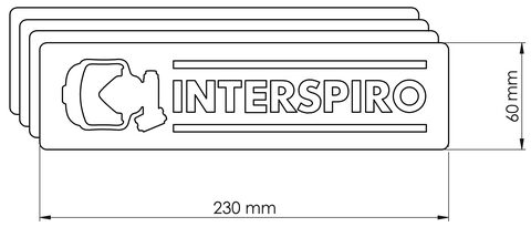 Interspiro merkelapp 10 pk 10 pk 95849-01