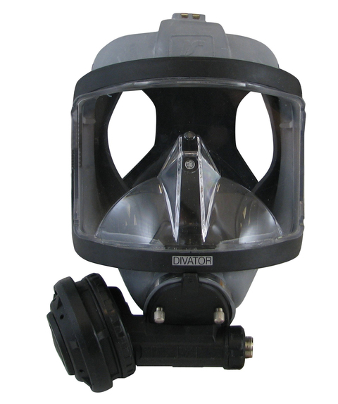 Interspiro Divator helmaske normaltrykk Ventil gr&#229; natur gummi u/ friskluftsluke