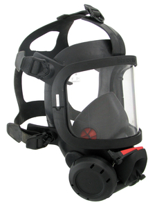 Interspiro S-mask m/friskluftsluke m/PV 5 punktsstropp Small