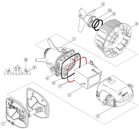 Apollo o-ring svart skuterkropp AV-2