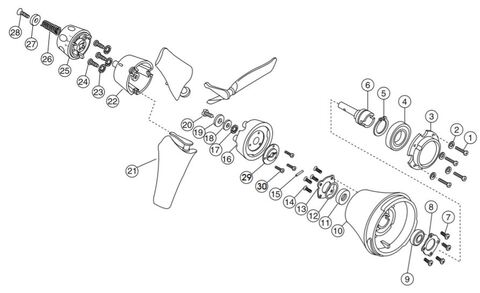 Apollo propell casing retainer AV-2