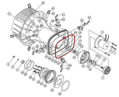 Apollo rotation seal DRS-S 10x22x7 AV-2
